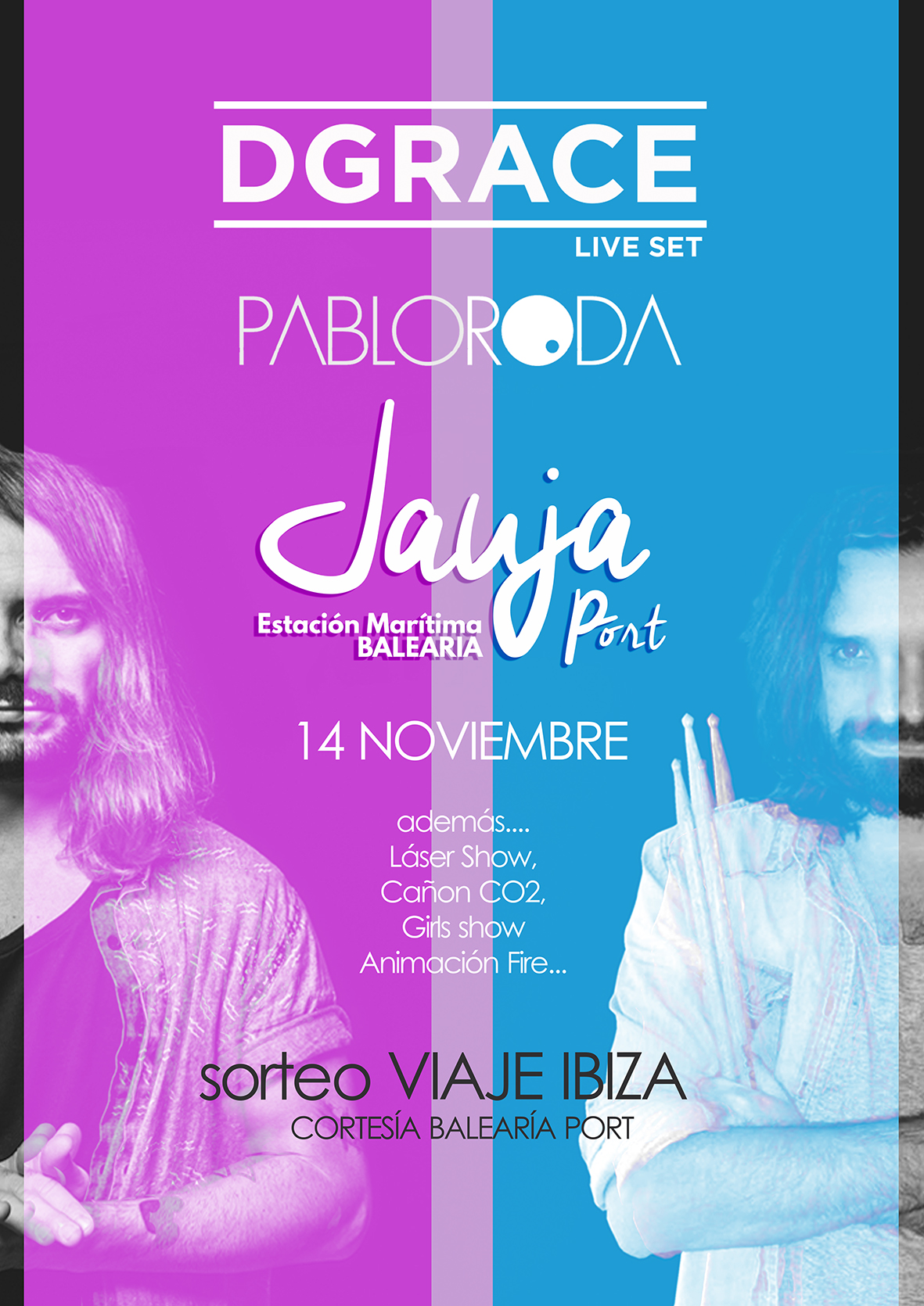 DGrace y Pablo Roda en Jauja Port