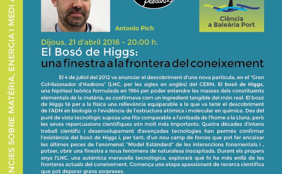 ‘El Bosó de Higgs’ continua el cicle de conferències sobre ciència i medi ambient